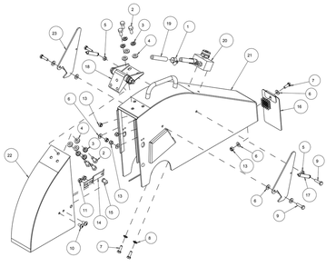 Section 19 Diagram and Parts List for 167439-26 MK Diamond Concrete Saw